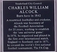 Alcock's blue plaque, outside 10 Norfolk Street