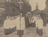 The funeral of Sir William Clegg at Sheffield Cathedral